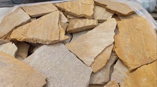 Плитняк златолит жёлтый для цоколя купить в Верхней Пышме