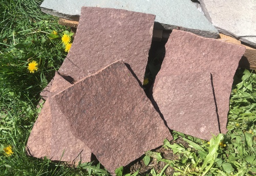 Плитняк лемезит бордовый для цоколя 1,5-2 см купить в Верхней Пышме