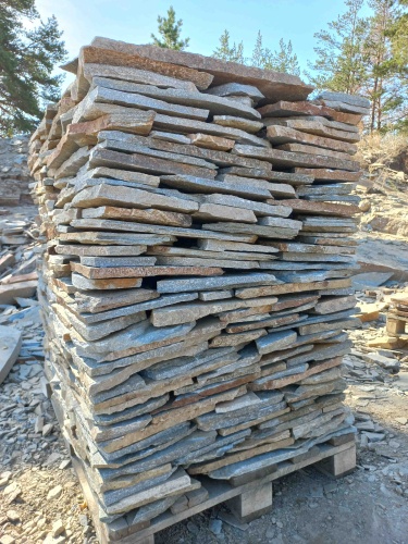 Плитняк златолит серебристый для фасада купить в Верхней Пышме