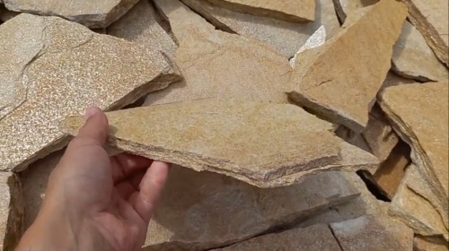 Плитняк златолит жёлтый для фасада 1,5-3 см купить в Верхней Пышме